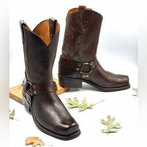 Vintage - Rodeo 1970s Harness Motorcycle Boots